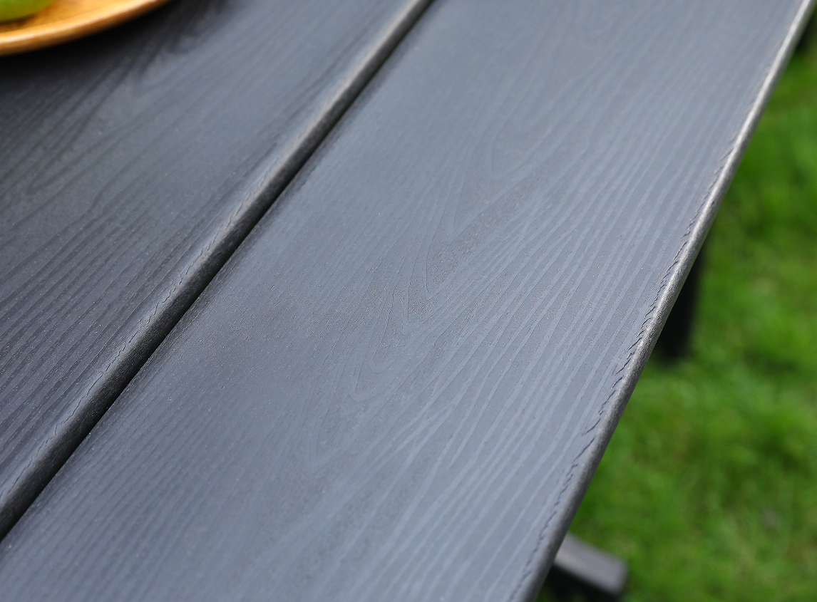 Harmaa HDPE suorakaiteen muotoinen ulkopöytä