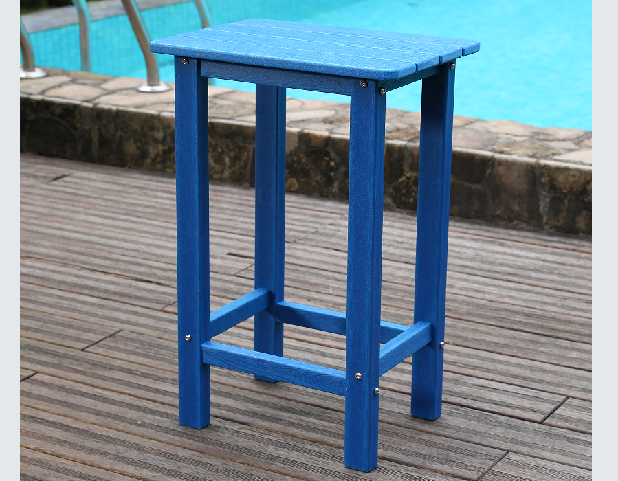 Coastal Blue HDPE High-Top Bar ruokailuryhmä