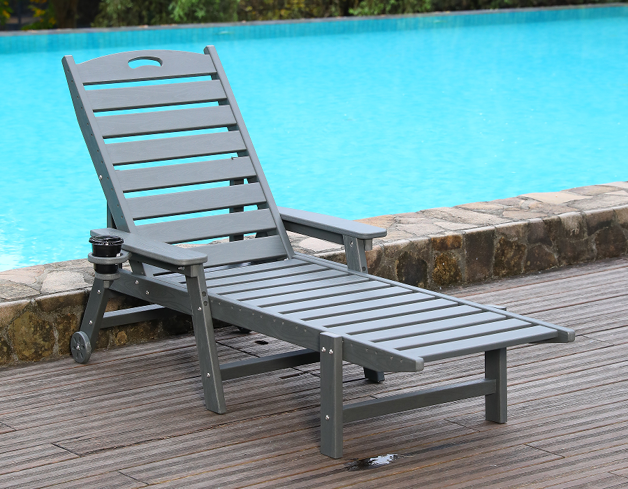 Urban Grey HDPE Single Adirondack lepotuoli