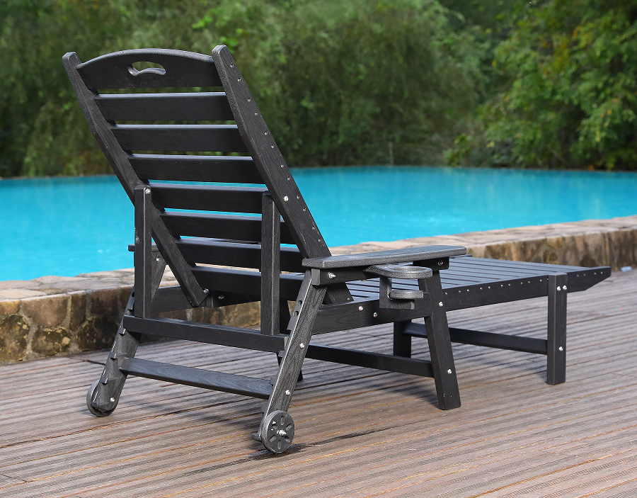 Kirkkaan valkoinen HDPE Solo Adirondack lepotuoli