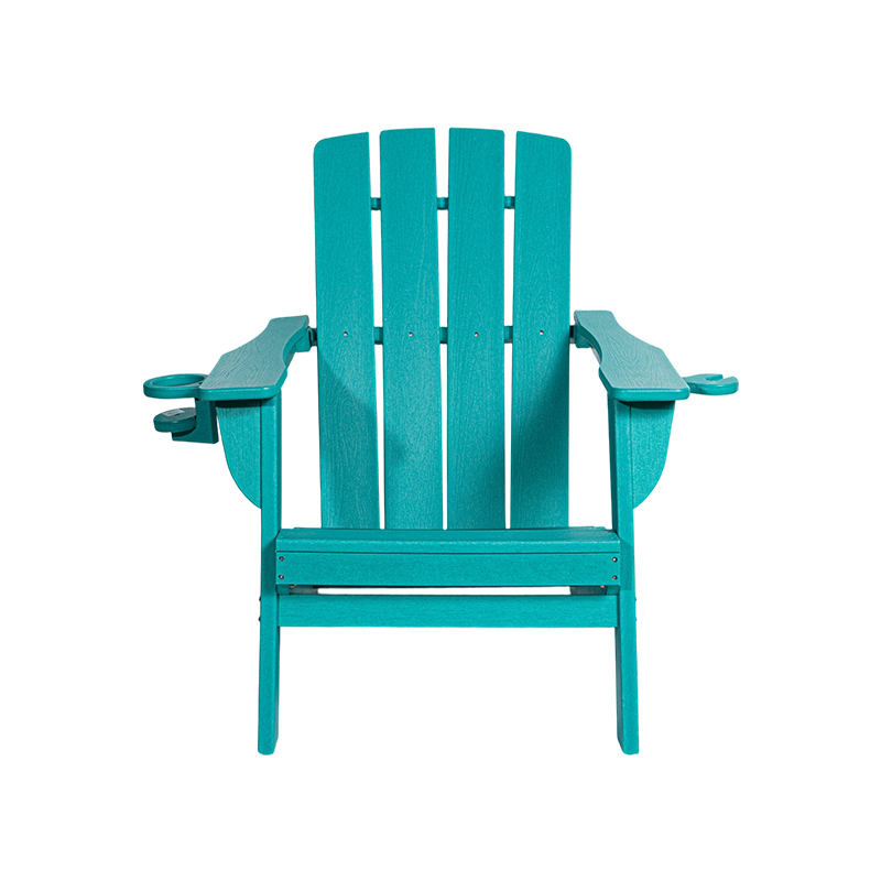 Lake Blue Pieni HDPE Adirondack-tuoli ruostumattomasta teräksestä